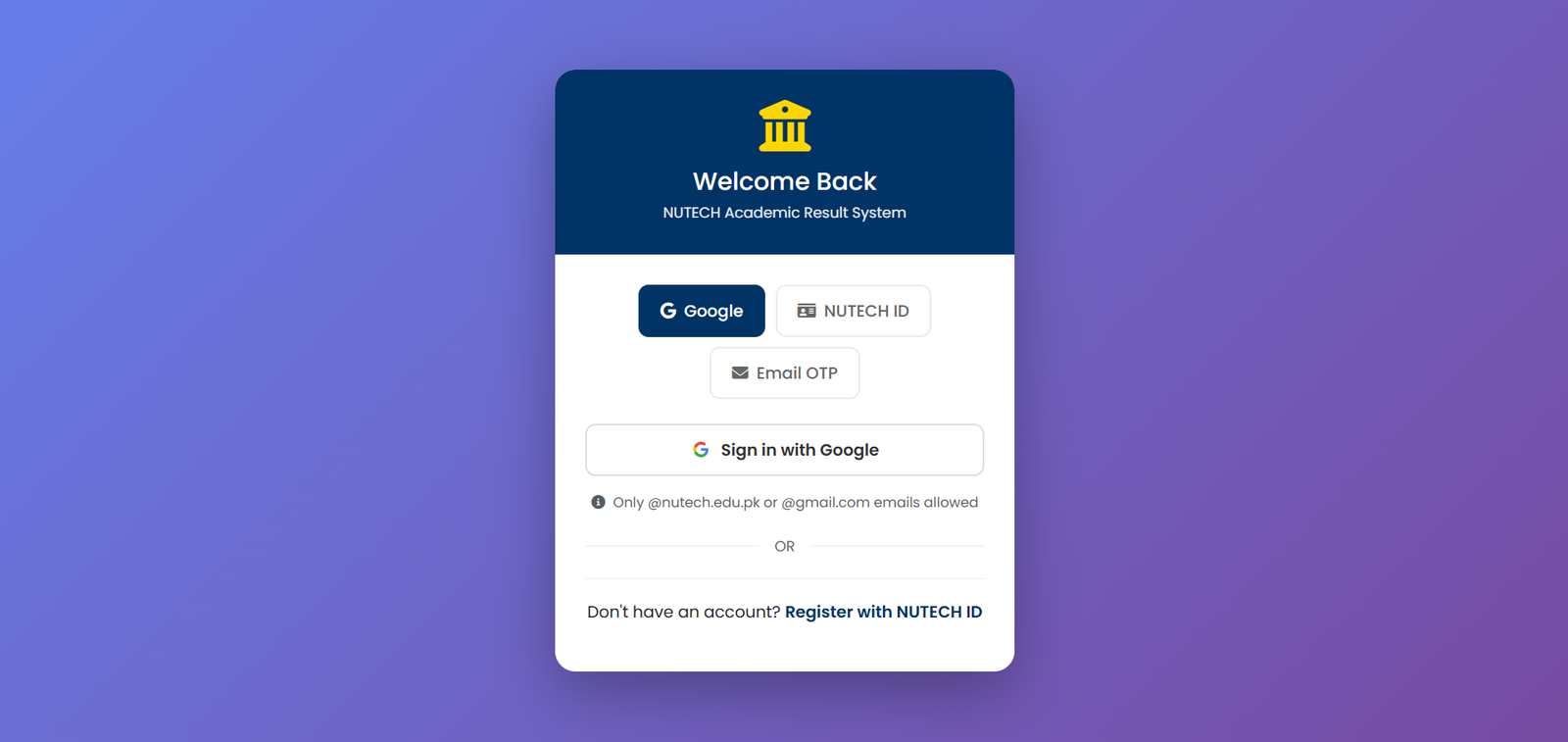 University Result Management